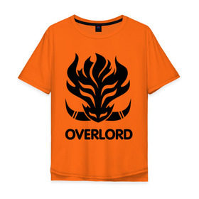 Мужская футболка хлопок Oversize с принтом Orc Mage - Overlord в Ухте, 100% хлопок | свободный крой, круглый ворот, “спинка” длиннее передней части | Тематика изображения на принте: lineage | orc mage | overlord