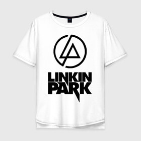 Мужская футболка хлопок Oversize с принтом Linkin Park в Ухте, 100% хлопок | свободный крой, круглый ворот, “спинка” длиннее передней части | Тематика изображения на принте: linkin | linkin park | park | линкин парк