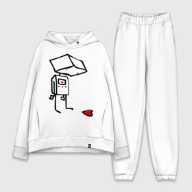 Женский костюм хлопок Oversize Робот и сердце: в Ухте,  |  | robot | грусть | робот | чувства | эмоции