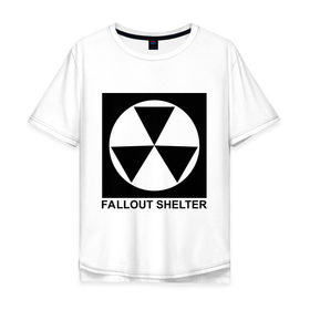 Мужская футболка хлопок Oversize с принтом Fallout shelter в Ухте, 100% хлопок | свободный крой, круглый ворот, “спинка” длиннее передней части | fallout | shelter | игра | игры
