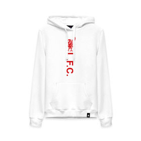 Женская толстовка хлопок с принтом Liverpool в Ухте, френч-терри, мягкий теплый начес внутри (100% хлопок) | карман-кенгуру, эластичные манжеты и нижняя кромка, капюшон с подкладом и шнурком | ливерпуль