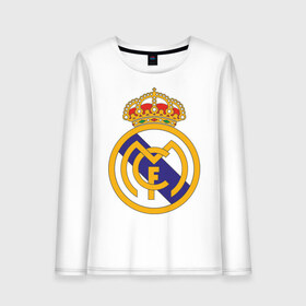 Женский лонгслив хлопок с принтом real_madrid в Ухте, 100% хлопок |  | евро 2012