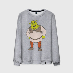 Мужской свитшот хлопок с принтом Shrek (2) в Ухте, 100% хлопок |  | shrek | шрек