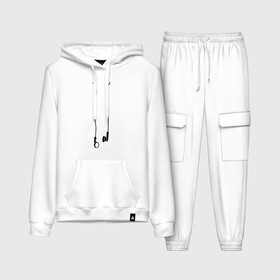 Женский костюм хлопок (с толстовкой) с принтом Earphones в Ухте,  |  | музыка | наушники | плеер | плейлист | слушать