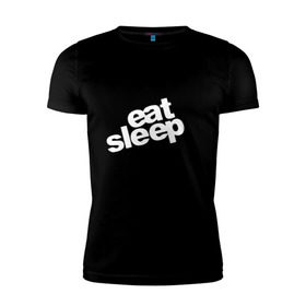 Мужская футболка премиум с принтом Eat sleep jdm в Ухте, 92% хлопок, 8% лайкра | приталенный силуэт, круглый вырез ворота, длина до линии бедра, короткий рукав | domestic | eat sleep jdm | japanese | japanese domestic market | jdm style | market