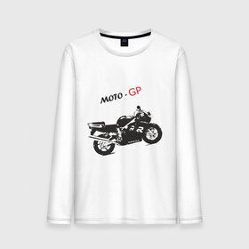 Мужской лонгслив хлопок с принтом Moto-GP в Ухте, 100% хлопок |  | Тематика изображения на принте: moto gp | motokross | x fighters | мото | мотокросс | х файтерс | экстрим