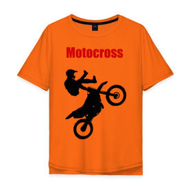 Мужская футболка хлопок Oversize с принтом Motokross (4) в Ухте, 100% хлопок | свободный крой, круглый ворот, “спинка” длиннее передней части | Тематика изображения на принте: moto gp | motokross | x fighters | мото | мотокросс | х файтерс | экстрим