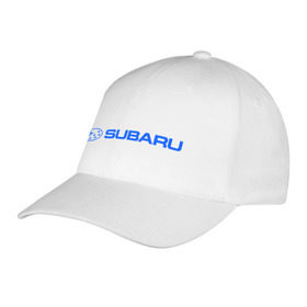 Бейсболка с принтом Subaru в Ухте, 100% хлопок | классический козырек, металлическая застежка-регулятор размера | Тематика изображения на принте: subaru | авто | логотип | машина | субару | японские