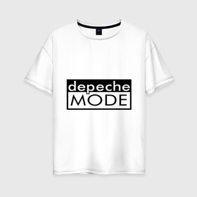 Женская футболка хлопок Oversize с принтом Depeche mode (5) в Ухте, 100% хлопок | свободный крой, круглый ворот, спущенный рукав, длина до линии бедер
 | depeche mode | rock | депеш мод | рок | электронная музыка