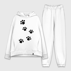 Женский костюм хлопок Oversize Следы животного   Лапы: в Ухте,  |  | лапы | отпечатки | следы | следы животных