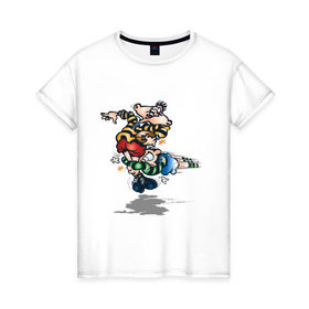 Женская футболка хлопок с принтом Американский футбол (3) в Ухте, 100% хлопок | прямой крой, круглый вырез горловины, длина до линии бедер, слегка спущенное плечо | американский футбол | регби