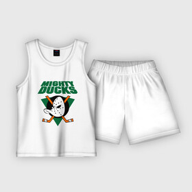 Детская пижама с шортами хлопок с принтом Anaheim Mighty Ducks (2) в Ухте,  |  | Тематика изображения на принте: nhl | лига | национальная лига | нхл | хокей | хоккей | хоккейная лига