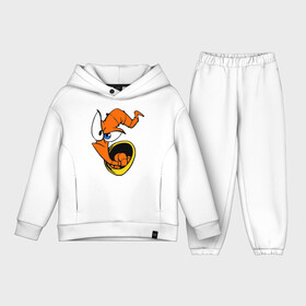 Детский костюм хлопок Oversize с принтом Червяк Джим (Earthworm jimm) в Ухте,  |  | червяк джим. главный герой мультика 