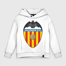 Детское худи Oversize хлопок с принтом Spanish Primera. Valencia FC в Ухте, френч-терри — 70% хлопок, 30% полиэстер. Мягкий теплый начес внутри —100% хлопок | боковые карманы, эластичные манжеты и нижняя кромка, капюшон на магнитной кнопке | valencia | valencia fc | валенсия | евро 2012 | испания | сборная испании | фк | футбольный клуб