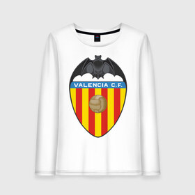 Женский лонгслив хлопок с принтом Spanish Primera Valencia FC в Ухте, 100% хлопок |  | valencia | valencia fc | валенсия | евро 2012 | испания | сборная испании | фк | футбольный клуб