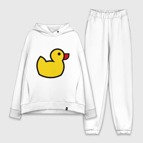 Женский костюм хлопок Oversize с принтом Утка в Ухте,  |  | желтный утенок | утенок | утка