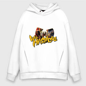 Мужское худи Oversize хлопок с принтом Wu - Massacre в Ухте, френч-терри — 70% хлопок, 30% полиэстер. Мягкий теплый начес внутри —100% хлопок | боковые карманы, эластичные манжеты и нижняя кромка, капюшон на магнитной кнопке | clan | gangsta | gansta | hip | hip hop | hop | rap | wu tang | wutang | рэп | рэпчина | хип | хип хоп | хипхоп | хоп