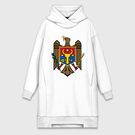 Платье-худи хлопок с принтом Молдавия герб в Ухте,  |  | герб | герб молдавии | молдавия | молдавия герб