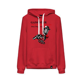 Женская толстовка хлопок с принтом Gangster mafia в Ухте, френч-терри, мягкий теплый начес внутри (100% хлопок) | карман-кенгуру, эластичные манжеты и нижняя кромка, капюшон с подкладом и шнурком | gangsters | гангстеры | костет | мафия | оружие | пистолет | револьвер