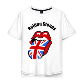 Мужская футболка хлопок Oversize с принтом Rolling Stones (3) в Ухте, 100% хлопок | свободный крой, круглый ворот, “спинка” длиннее передней части | rolling stones