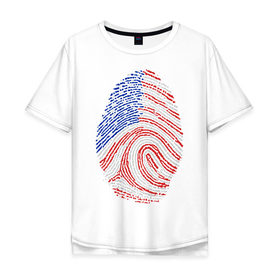 Мужская футболка хлопок Oversize с принтом Made in USA в Ухте, 100% хлопок | свободный крой, круглый ворот, “спинка” длиннее передней части | 