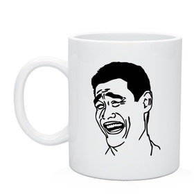 Кружка с принтом Яо Минг (5) в Ухте, керамика | объем — 330 мл, диаметр — 80 мм. Принт наносится на бока кружки, можно сделать два разных изображения | китаец | яо мин