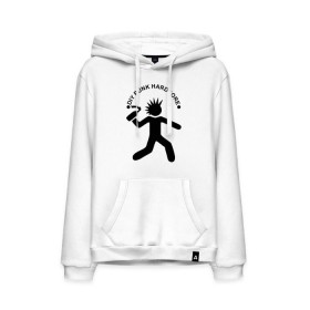 Мужская толстовка хлопок с принтом DIY punk hardcore в Ухте, френч-терри, мягкий теплый начес внутри (100% хлопок) | карман-кенгуру, эластичные манжеты и нижняя кромка, капюшон с подкладом и шнурком | 