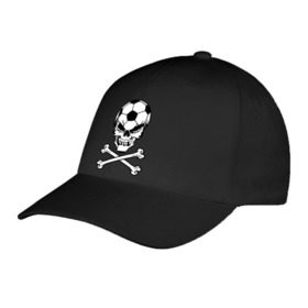 Бейсболка с принтом Football Ultras (1) в Ухте, 100% хлопок | классический козырек, металлическая застежка-регулятор размера | Тематика изображения на принте: болельщик | кости | спорт | стадион | фк | футбол | футболист | футбольный клуб | футбольный мяч | чемпионат | череп
