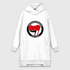 Платье-худи хлопок с принтом Antifa (1) в Ухте,  |  | antifa | антифа | антифашизм | антифашистское движение | знак антифа | против фашизма | фашизм