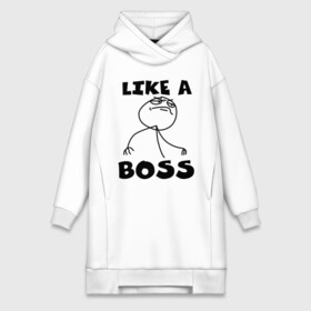 Платье-худи хлопок с принтом Like a boss в Ухте,  |  | босс | начальник