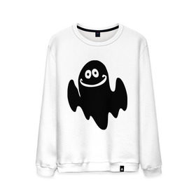 Мужской свитшот хлопок с принтом Привидение с улыбкой в Ухте, 100% хлопок |  | Тематика изображения на принте: дух | жуть | монстр | нечисть | привидение | призрак