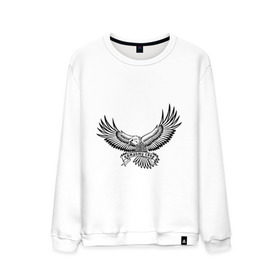 Мужской свитшот хлопок с принтом каждому свое в Ухте, 100% хлопок |  | Тематика изображения на принте: крылья