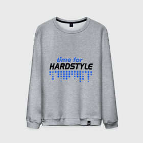 Мужской свитшот хлопок с принтом Time for Hardstyle в Ухте, 100% хлопок |  | 