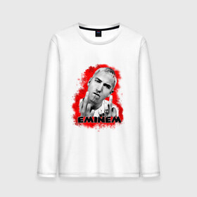 Мужской лонгслив хлопок с принтом Eminem blood в Ухте, 100% хлопок |  | Тематика изображения на принте: eminm | slim shady | еминем | реп | репчик | рэп