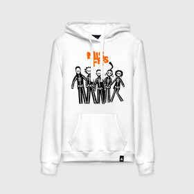 Женская толстовка хлопок Misfits- скелеты: в Ухте, френч-терри, мягкий теплый начес внутри (100% хлопок) | карман-кенгуру, эластичные манжеты и нижняя кромка, капюшон с подкладом и шнурком | missfit | отбросы | сериалы | скелеты