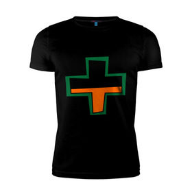 Мужская футболка премиум с принтом TF2 Health в Ухте, 92% хлопок, 8% лайкра | приталенный силуэт, круглый вырез ворота, длина до линии бедра, короткий рукав | Тематика изображения на принте: team fortress 2 | tf2 health | игры