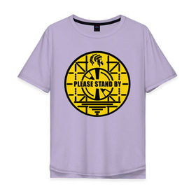 Мужская футболка хлопок Oversize с принтом Fallout Stand by в Ухте, 100% хлопок | свободный крой, круглый ворот, “спинка” длиннее передней части | fallout | логотип | постапокалиптические | фаллаут | фоллаут