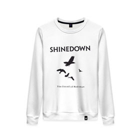 Женский свитшот хлопок Shinedown Soun of Madness: в Ухте, 100% хлопок | прямой крой, круглый вырез, на манжетах и по низу широкая трикотажная резинка  | shinedown soun of madness | группы | музыка | рок группы | рок музыка