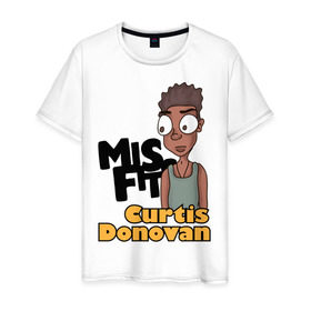 Мужская футболка хлопок с принтом Кертис в Ухте, 100% хлопок | прямой крой, круглый вырез горловины, длина до линии бедер, слегка спущенное плечо. | misfits