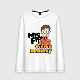 Мужской лонгслив хлопок с принтом Саймон Беллами в Ухте, 100% хлопок |  | misfits