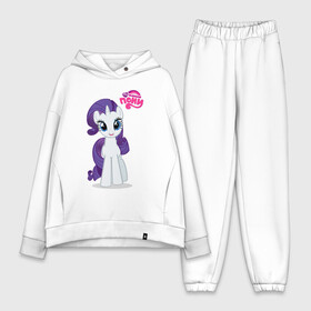Женский костюм хлопок Oversize с принтом Красавица Рарити в Ухте,  |  | детские | детям | для детей | красавица рарити | мой маленький пони | пони | рарити