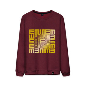 Мужской свитшот хлопок с принтом Emineminem gold в Ухте, 100% хлопок |  | Тематика изображения на принте: хип хоп
