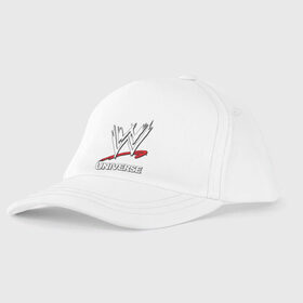 Детская бейсболка с принтом WWE universe в Ухте, 100% хлопок | классический козырек, металлическая застежка-регулятор размера | Тематика изображения на принте: джон сина