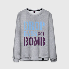 Мужской свитшот хлопок с принтом Drop bass not bomb в Ухте, 100% хлопок |  | Тематика изображения на принте: skrilex | skrillex | даб степ | дабстеп | ди джей | диджей | музыка | скриллекс