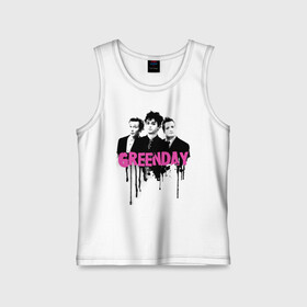 Детская майка хлопок с принтом The Green Day в Ухте,  |  | billie joe armstrong | green day | jason white | mike dirnt | rock | билли джо армстронг | грин дэй | группа | джейсон уайт | майк дёрнт | музыка | рок группа | солист | участники