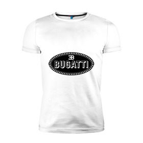 Мужская футболка премиум с принтом Bugatti logo в Ухте, 92% хлопок, 8% лайкра | приталенный силуэт, круглый вырез ворота, длина до линии бедра, короткий рукав | bugati | bugatti | автобренды | автолюбителям | бренд | бугати | бугатти | для автовладельцев | для автолюбителей | логотип