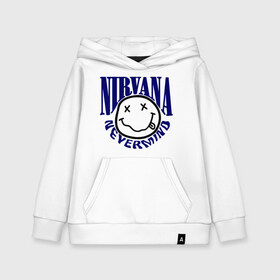 Детская толстовка хлопок с принтом Nevermind Nirvana в Ухте, 100% хлопок | Круглый горловой вырез, эластичные манжеты, пояс, капюшен | Тематика изображения на принте: kurt kobain | nirvana | курт кобейн | музыкальные группы | нирвана | рок группы
