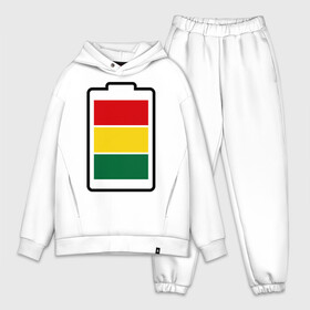 Мужской костюм хлопок OVERSIZE с принтом Батарейка счастья в Ухте,  |  | bob | bob marley | reggae | африка | батарейка | батарейка счастья | боб марли | музыка | раста | растабатарейка | растаманские | растафари | растафарианство | регги | ямайка