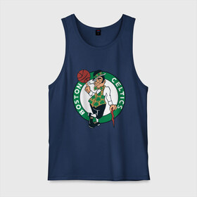 Мужская майка хлопок с принтом Boston в Ухте, 100% хлопок |  | basketball | nba | баскетболл | бостон | лого баскетбольных клубов | нба