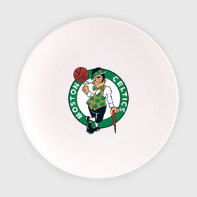 Тарелка с принтом Boston в Ухте, фарфор | диаметр - 210 мм
диаметр для нанесения принта - 120 мм | basketball | nba | баскетболл | бостон | лого баскетбольных клубов | нба